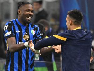 小图拉姆加盟国米后一共送出12次助攻，其中一半都给了劳塔罗