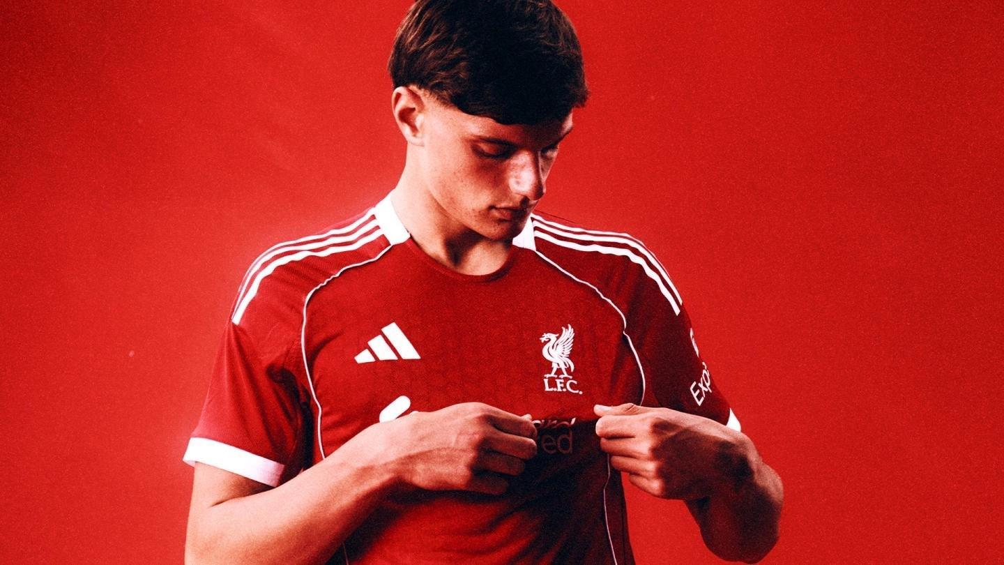 官方：乔瓦尼-莱昂尼将身穿利物浦的15号球衣