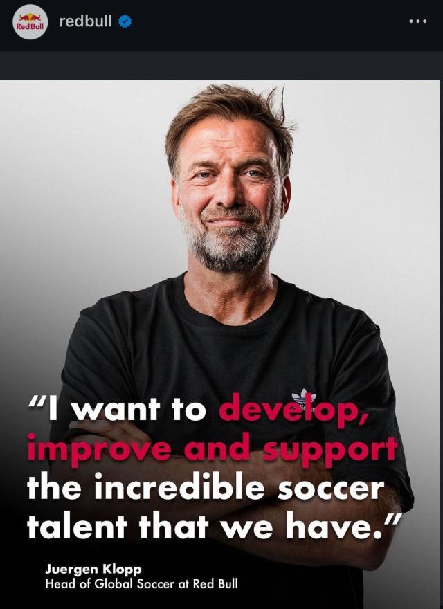 乐鱼app下载-官方：克洛普出任红牛全球足球主管 明年1月就职